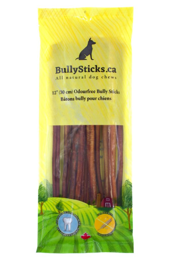 Odour free, all natural STANDARD bully sticks (10 pack) (12") HIGHLY RATED ON AMAZON